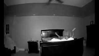 Cheating black wife caught on hidden cam with white cock