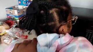 Cream Filled Her Pussy In The Kitchen... While Her Husband in the shower ðŸ˜…ðŸ˜…ðŸ˜¬ðŸ¤