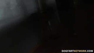 Mocha Menage gets gangbanged by the pool