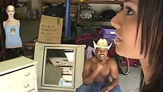 Indian Beauty Fucked By A Black Man In A Garage