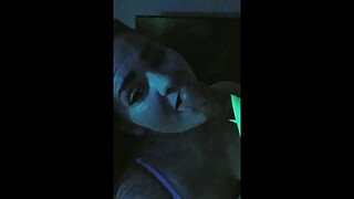 Black Light Blowjob Tease