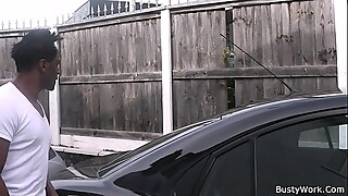 Fatty takes his huge black thing